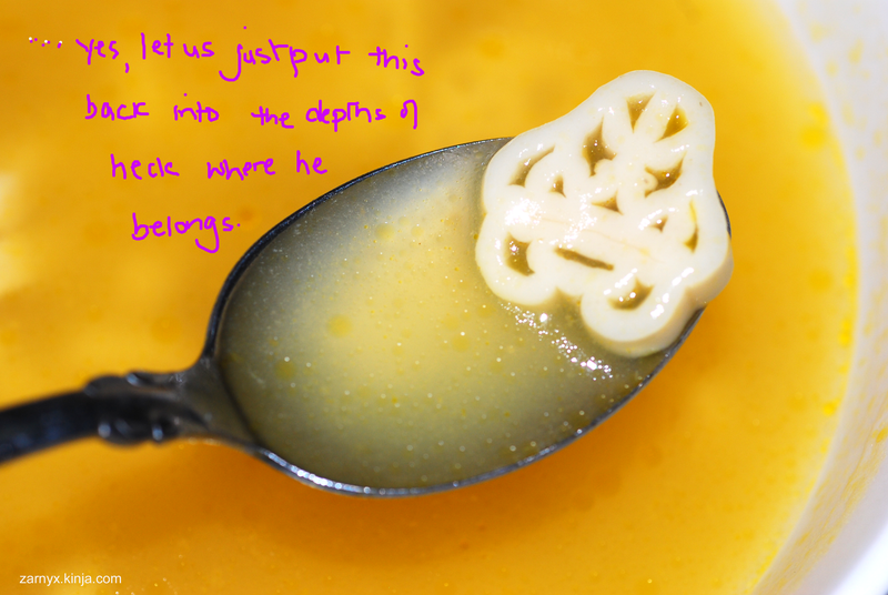 Illustration for article titled Campbells Mario Chicken Noodle Soup: A SnackTAYku Review (?)